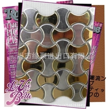 「供应」银拉丝+银镜面马赛克金属铝塑板马赛克背胶自贴马赛克