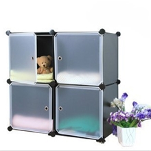 批发供应新款4格储物柜置物架DIY收纳柜