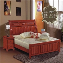 厂家直销1.5m/1.8m杉木床批发/中式家具/南康家具