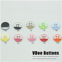 纽扣批发纽扣扣子专卖经典刻字衬衫扣彩色儿童钮扣13mm