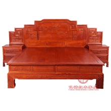 步步高红木大床亿诺明清古典红木家具厂直批卧室首选的实木床