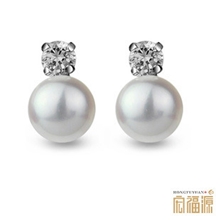 爆款促销【王妃款】（8-9MM）天然淡水珍珠耳钉批发HFY-060