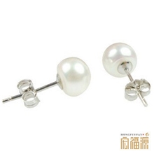 爆款促销【简约款】8-9MM淡水珍珠耳订批发HFY-061