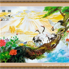 供应大型壁画材料弱溶剂无缝壁画专用丝绢布