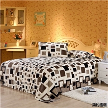 印花卷边珊瑚绒升级优质法兰绒毯冬用保暖床单法兰绒毯子特价批发