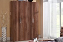 中式衣柜，四门衣柜，板式衣柜