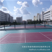 直销各式防潮拼装地板网球场悬浮式镂空拼装地板