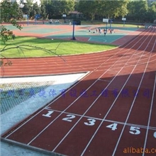 承接印花型塑胶跑道面层施工大型塑胶跑道塑胶跑道公司生产销售