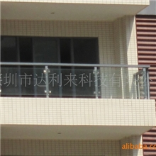 不锈钢不锈钢制作玻璃阳台深圳阳台栏杆玻璃楼梯