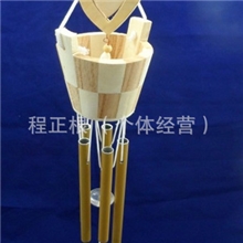 厂价大量批发手工打造木制圆桶铝管风铃学生生日节日挂饰工艺礼品