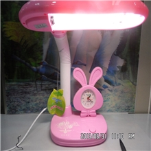 无频闪带光源带钟表卡通学生护眼学习灯床头灯办公工作灯阅读台灯