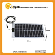 专业厂家直销单晶18W太阳能柔性板可定制发货快