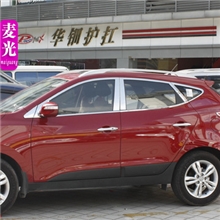 现代IX35车窗饰条IX35不锈钢装饰条亮条专用改装10件套