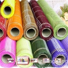 厂家热销环保圣诞装饰材料四线方格网浙江圣诞装饰材料