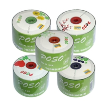 海存POSO光盘花卉系列CD-R刻录盘700M52X50装A级原料质量好