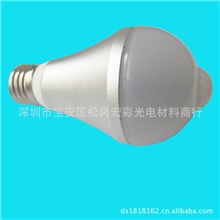 供应LED感应球泡灯5/7W节能灯E27灯泡台灯光源护眼灯