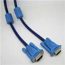 厂家批发VGA线1.5米3+4电脑连接线优质全铜VGA高清显示器连接线