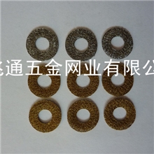 供应不锈钢丝网垫圈，丝网压制垫片，针织网垫圈，减震垫片