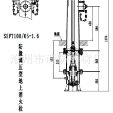 防冻防撞调压式消火栓SSFT100/65-1.6
