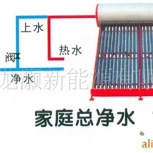 太阳能热水器+除垢器热水更纯净!
