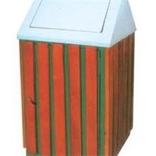 供应垃圾桶钢木单桶圆桶/永康市雄海桶业