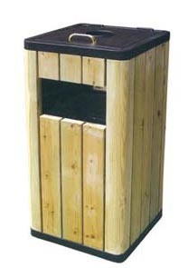垃圾桶钢木垃圾单桶/永康市雄海桶业
