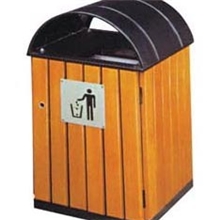 厂家直销各式垃圾桶钢木结构，量大从优，质量保证