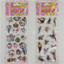金粉泡泡贴，卡通PVC海绵泡泡贴，来稿定做，价格优惠