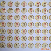 英文字母水晶滴胶贴图