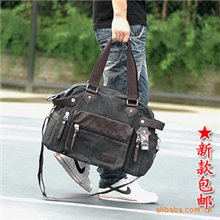 新款韩版男包时尚男士休闲帆布斜挎包/单肩包/手提包/旅行包