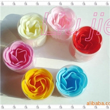 销售供应广告促销用品婚庆礼品香皂花玫瑰花肥皂花单朵圆盒