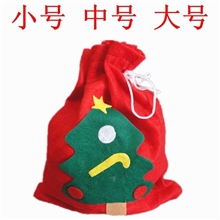 圣诞礼品袋圣诞礼物袋子无纺布袋圣诞老人装礼物袋子批发