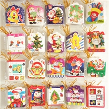 818圣诞贺卡小吊卡批发圣诞树挂卡祝福卡片圣诞小卡片