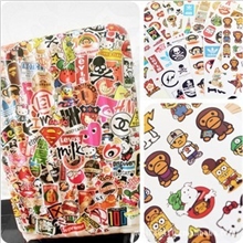 超炫潮牌卡通旅行箱装饰贴纸行李箱贴电脑贴纸防水