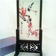 晖龙工艺长期供应新款个性座屏精品喜鹊台屏家居摆件