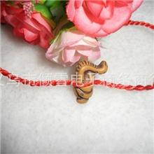 十二生肖手工编织红绳手链幸运红绳手饰品地摊夜市热卖货源批发