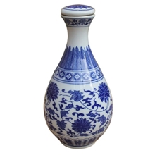 批发个性定制陶瓷酒瓶酒坛1斤玉壶春密封酒瓶500ML可加字logo