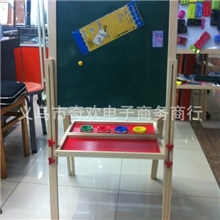 145高木制画板可折叠双面磁性支架画板磁性小黑板儿童写字板