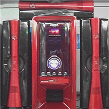 厂家直销新款迷你家庭组合音响插卡音响外观独特可遥控