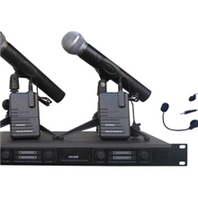 无线麦克风无线话筒V段一拖二家庭卡拉OK会议演讲无线咪