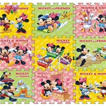 迪士尼九片彩印无味宝宝爬爬垫FS-459米奇米妮