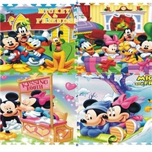 迪士尼四片拼接无味彩印宝宝爬爬垫FS-0520米奇米妮