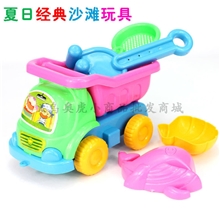夏季必备沙滩车玩具儿童益智玩具沙滩模具5件套特价批发