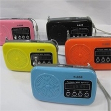 批发T206小音响笔记本音箱插卡U盘音响FM收音机老年晨练