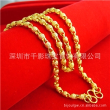 千影批发24K黄金项链999千足金项链男士转运珠链子IMG-8104