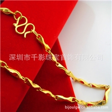 千影24K黄金项链链子999千足金项链女士批发加工IMG-8658