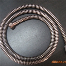 厂家直销（供应）耐高温高压红古铜不锈钢双扣花洒软管