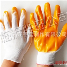 劳保用品批发pvc半挂手套劳保手套普通pvc手套小挂半挂
