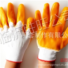 pvc半挂手套工业手套耐磨耐油手套半挂工作手套