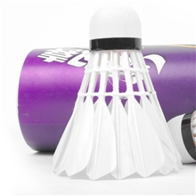 DHS红双喜鹅毛六只装羽毛球401A白色